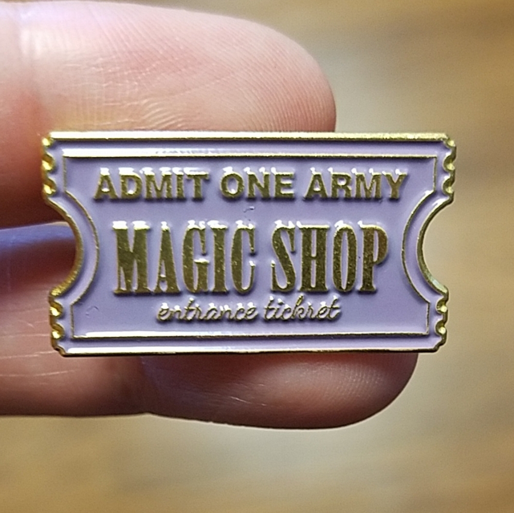 2 for $13 BTS Army Magic Shop Entrance Ticket Pin